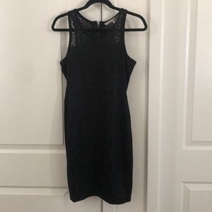 Rachel Roy black lace sheath dress size medium